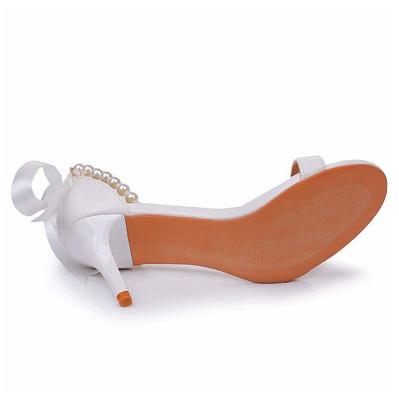 Elegant Open Toe Ankle-Strap Stiletto Sandals