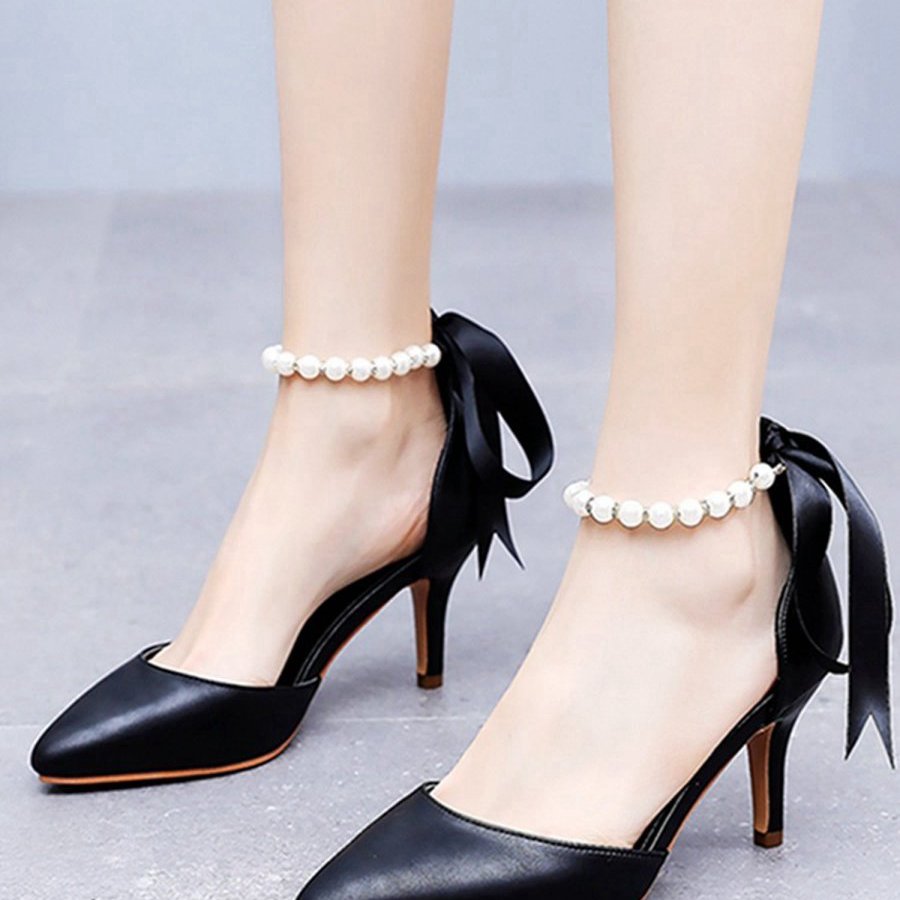 Matte Soft PU Leather Pointed Toe High Heels