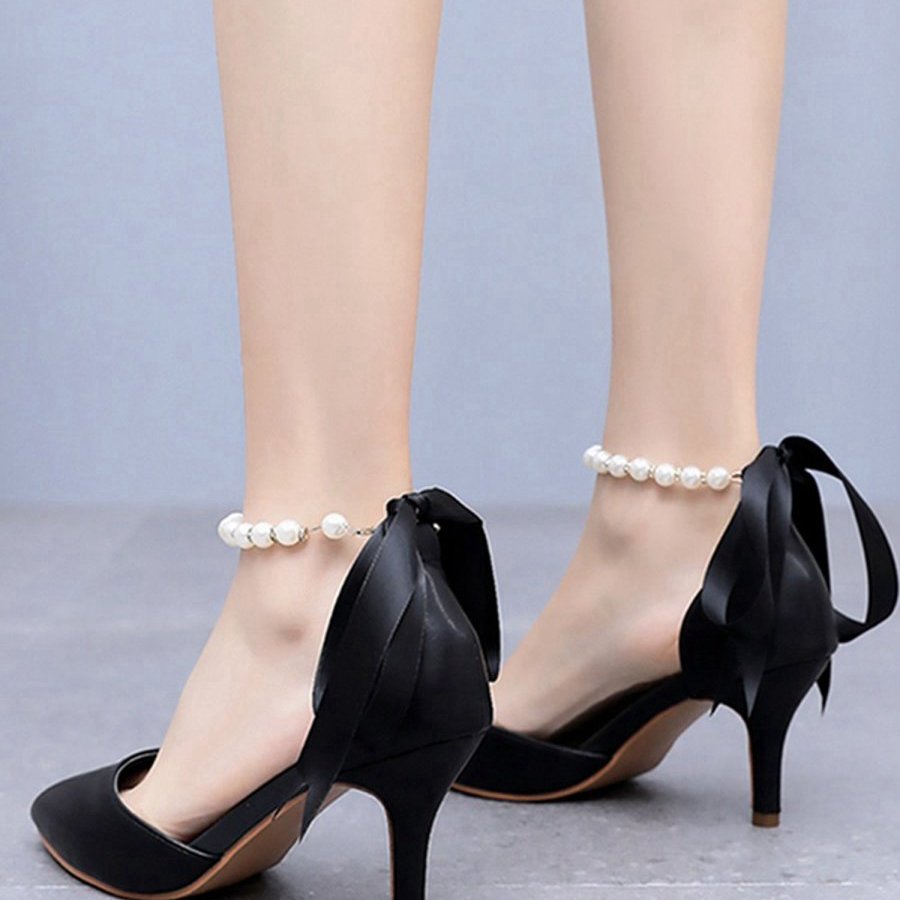 Matte Soft PU Leather Pointed Toe High Heels