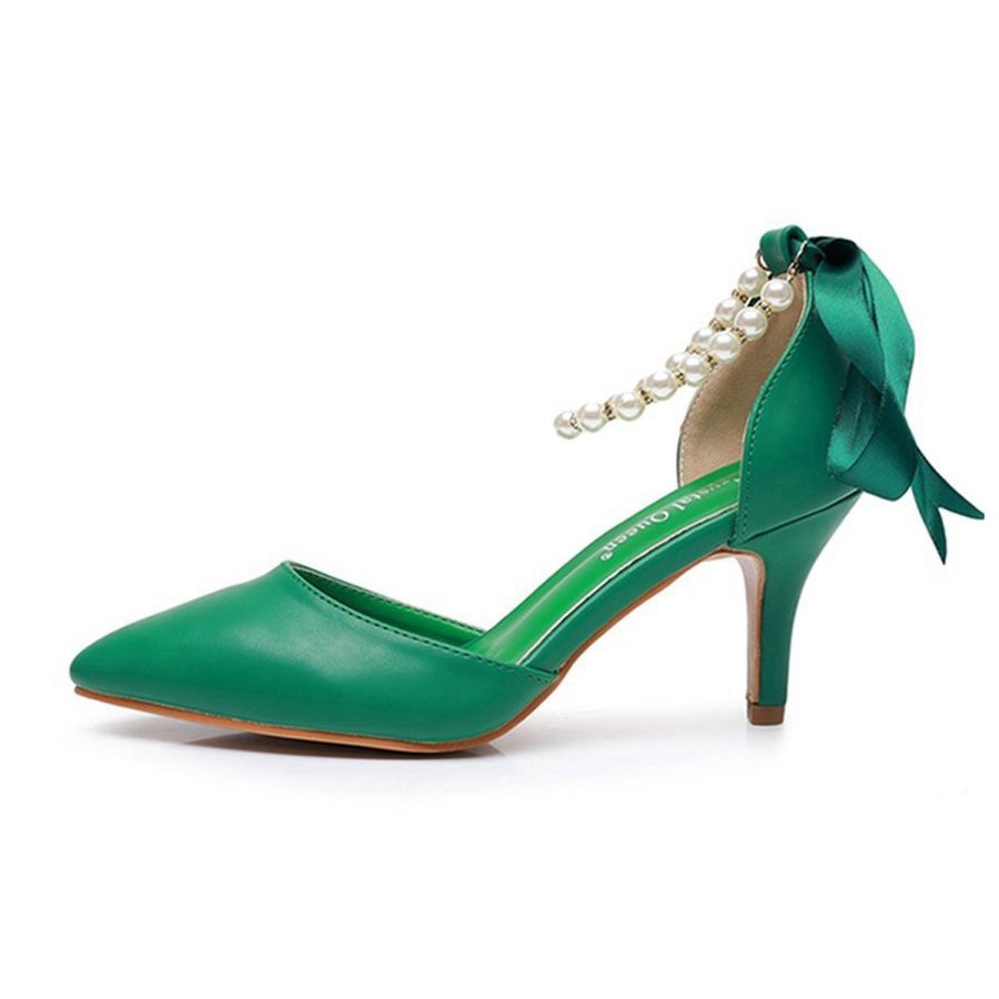 Matte Soft PU Leather Pointed Toe High Heels