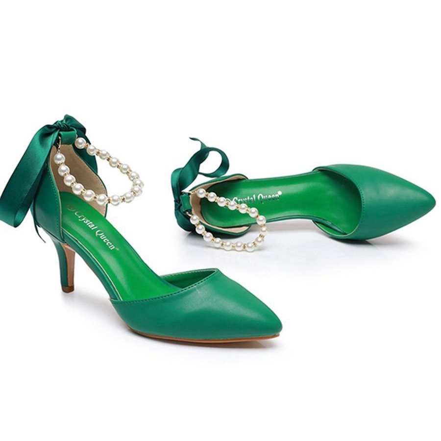 Matte Soft PU Leather Pointed Toe High Heels