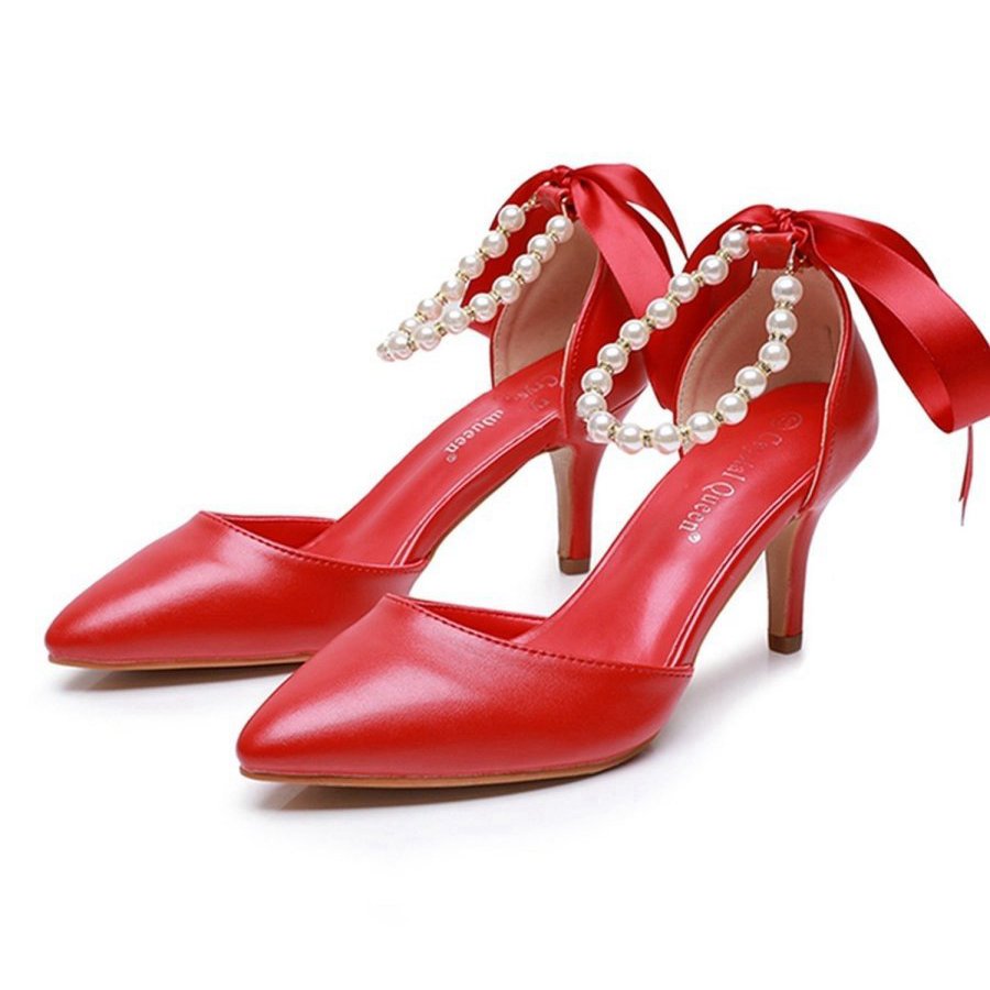 Matte Soft PU Leather Pointed Toe High Heels