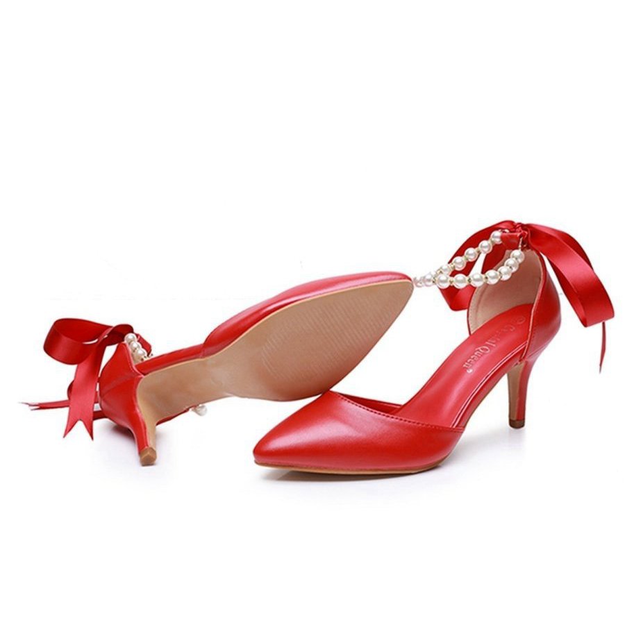 Matte Soft PU Leather Pointed Toe High Heels