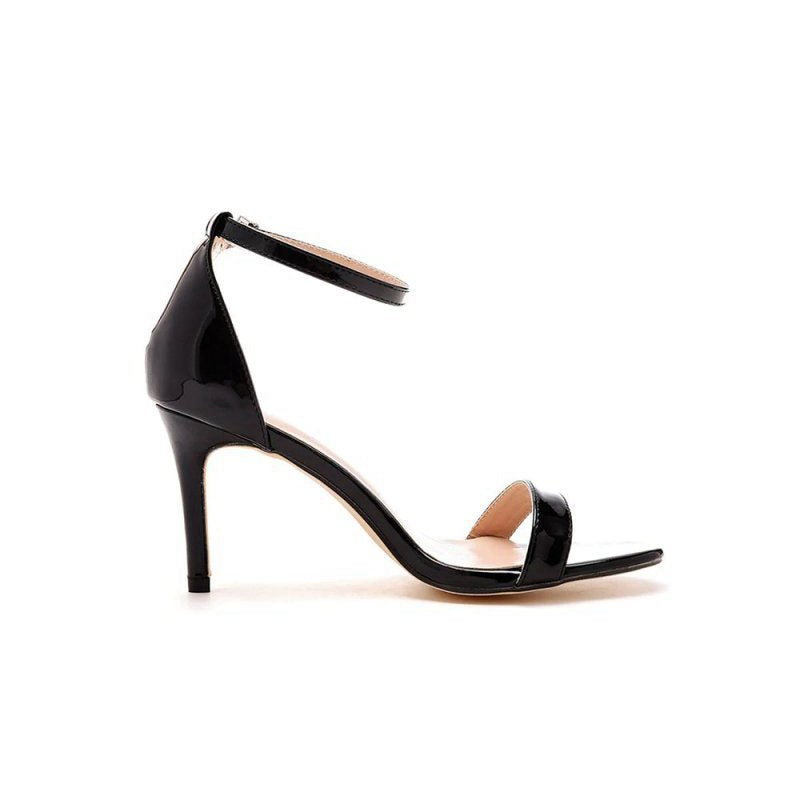 Casual Open Toe Stiletto Ankle-strap High Heels