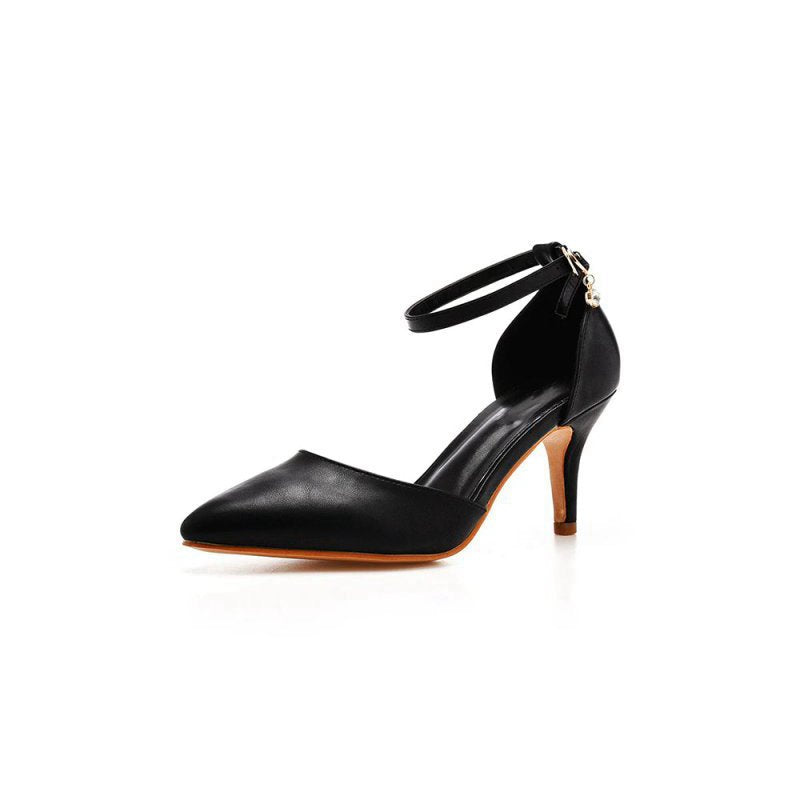 Women's Wedding Shoes Pointed Toe Ankle Strap Stiletto Heels