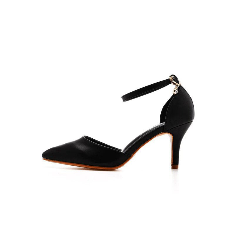 Women's Wedding Shoes Pointed Toe Ankle Strap Stiletto Heels