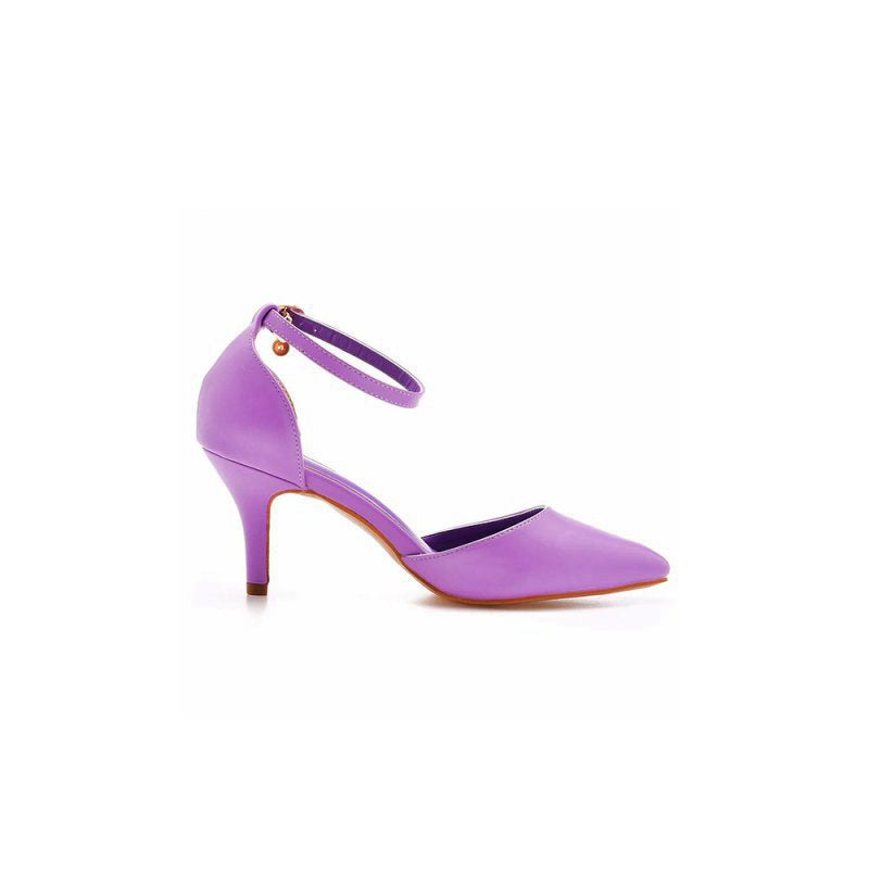 Women's Wedding Shoes Pointed Toe Ankle Strap Stiletto Heels