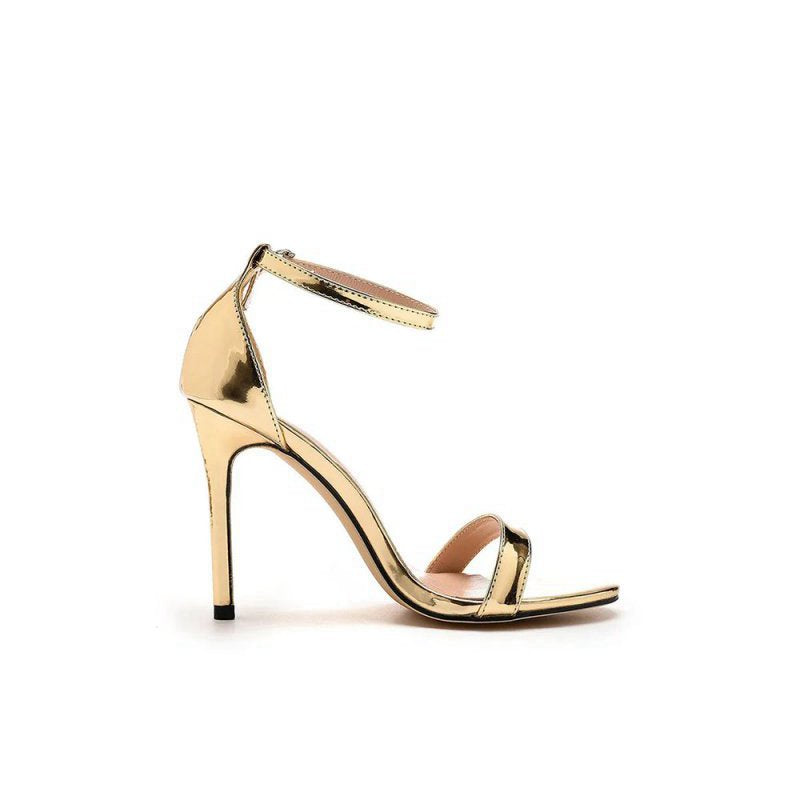 Sexy Simple Thin Strap Open Toe Ankle-strap Ultra High Heels