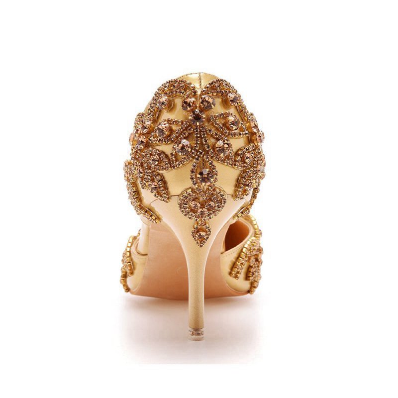 Woman's Wedding Shoes Pointed Toe rhinestone Stiletto