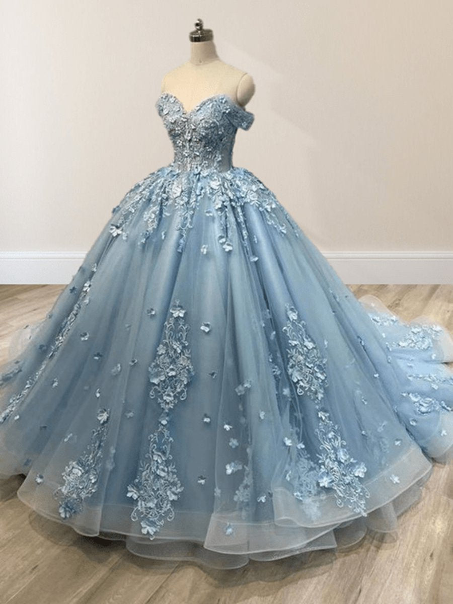 Lace Off the Shoulder Ball Gown Quinceanera Dresses