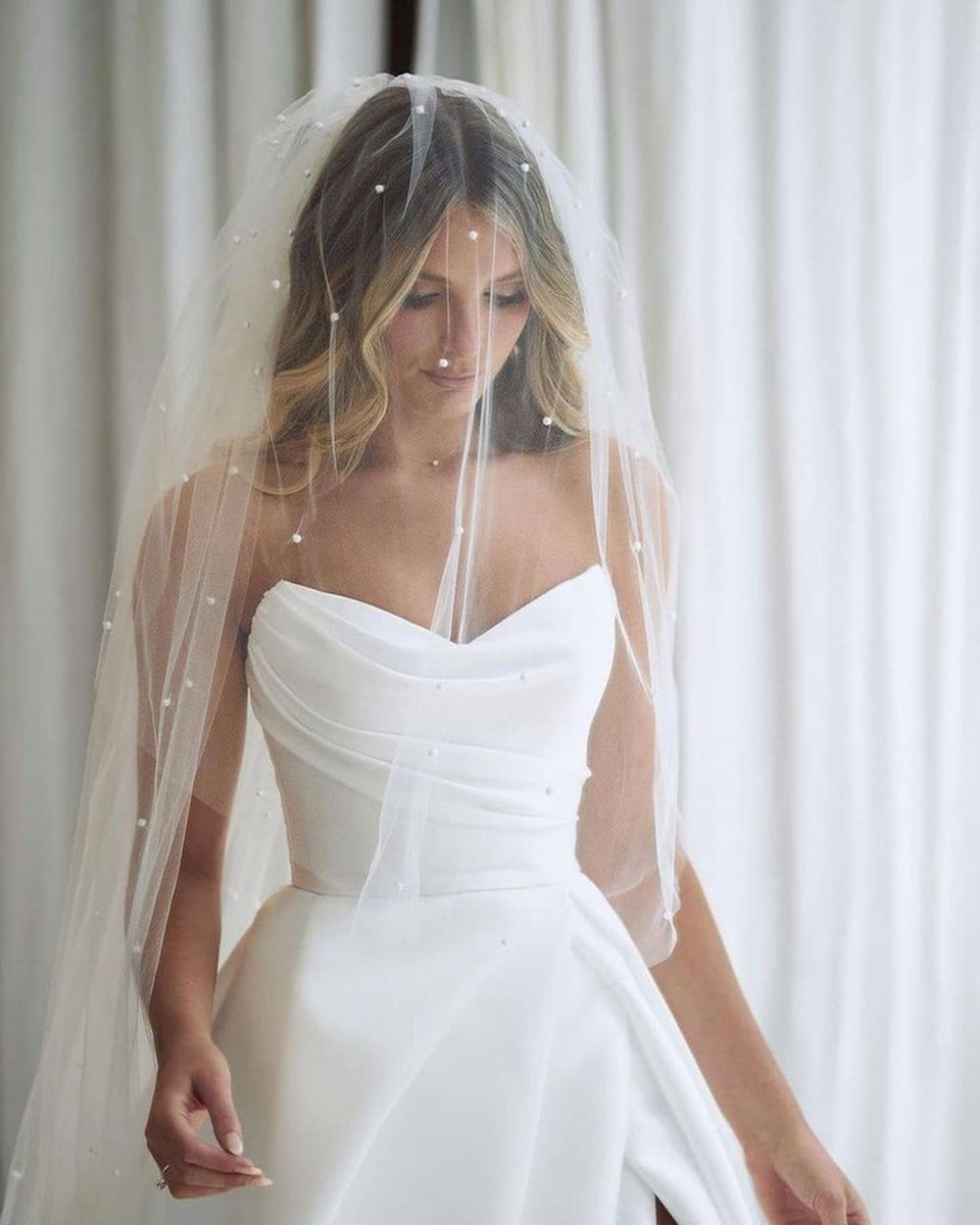 A-line Sleeveless Satin Wedding Dresses with Side Slit