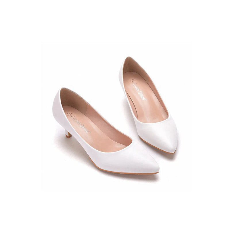 Simple Kitten Heels Pointed Toe Women's Shoes