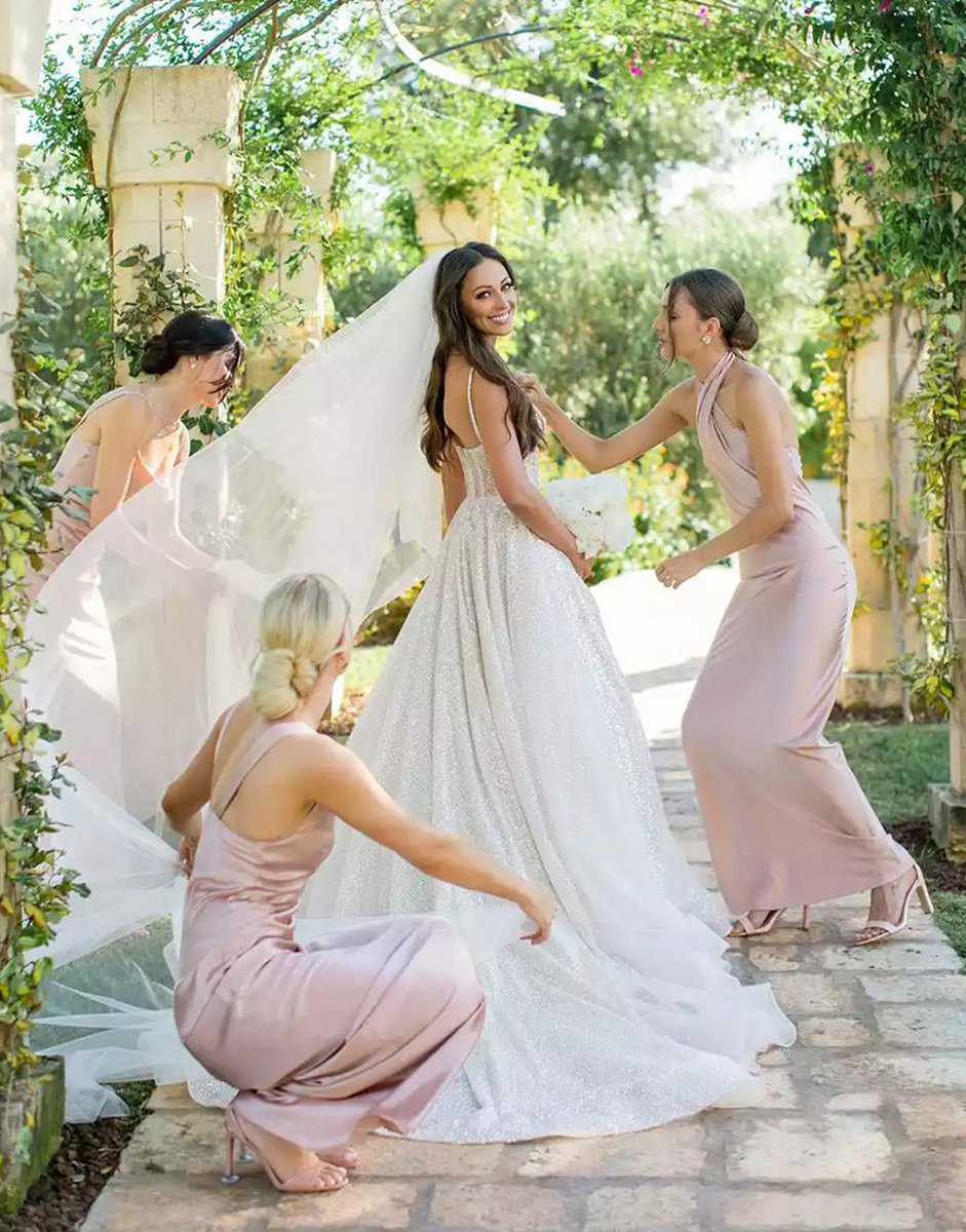 Mismatched Sheath Silk Long Bridesmaid Dresses