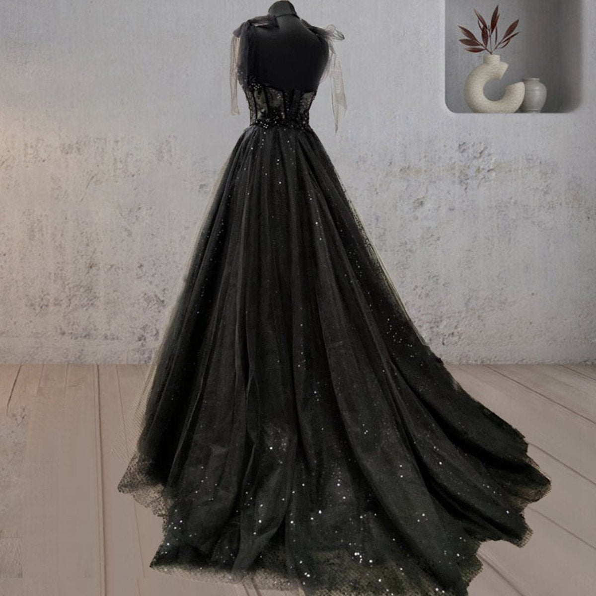 Glitter Lace Tulle Sweetheart Corset Court Wedding Dresses