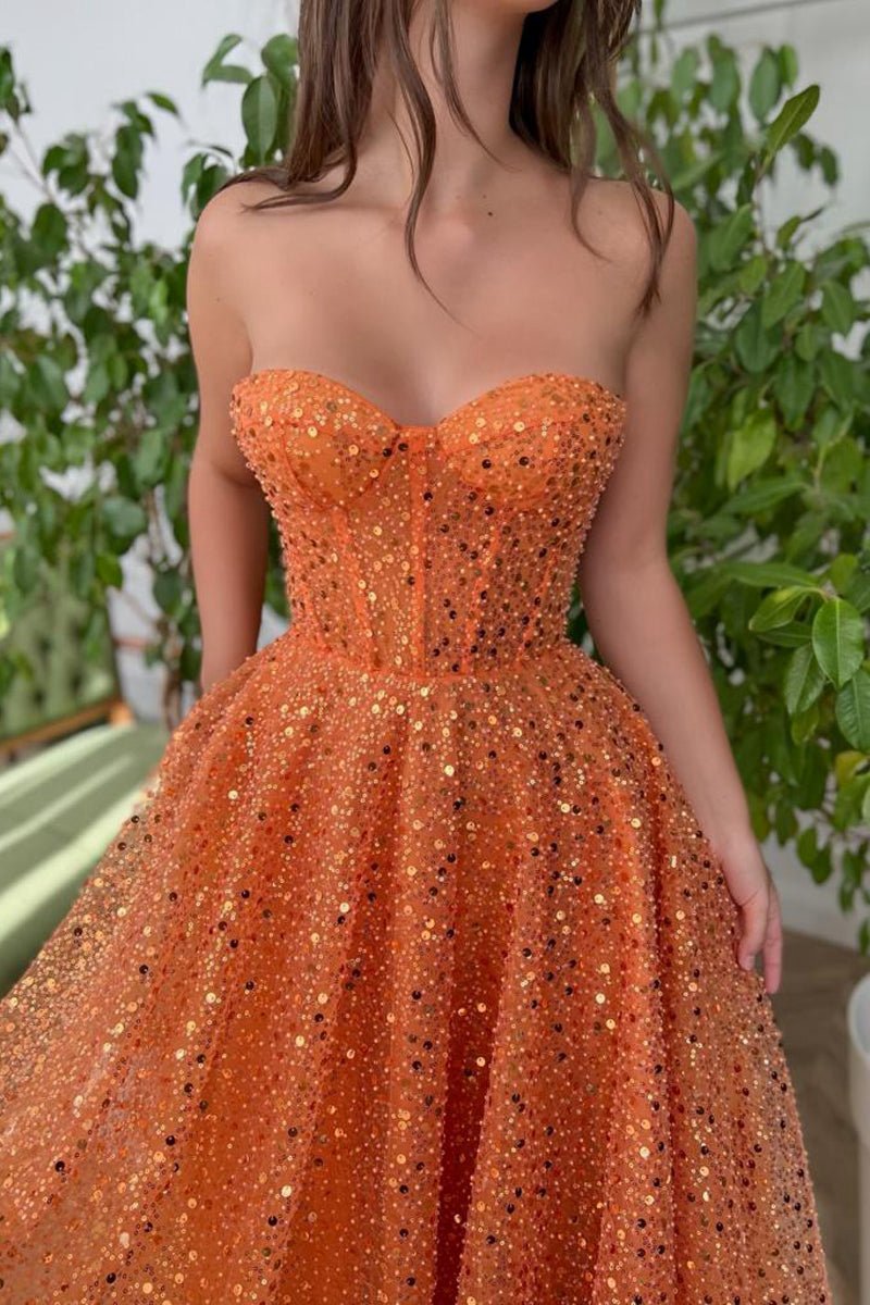 A-line Prom Dresses Sparkle & Shine Dresses Cocktail Party Floor Length Sleeveless Sweetheart Lace with Sequin