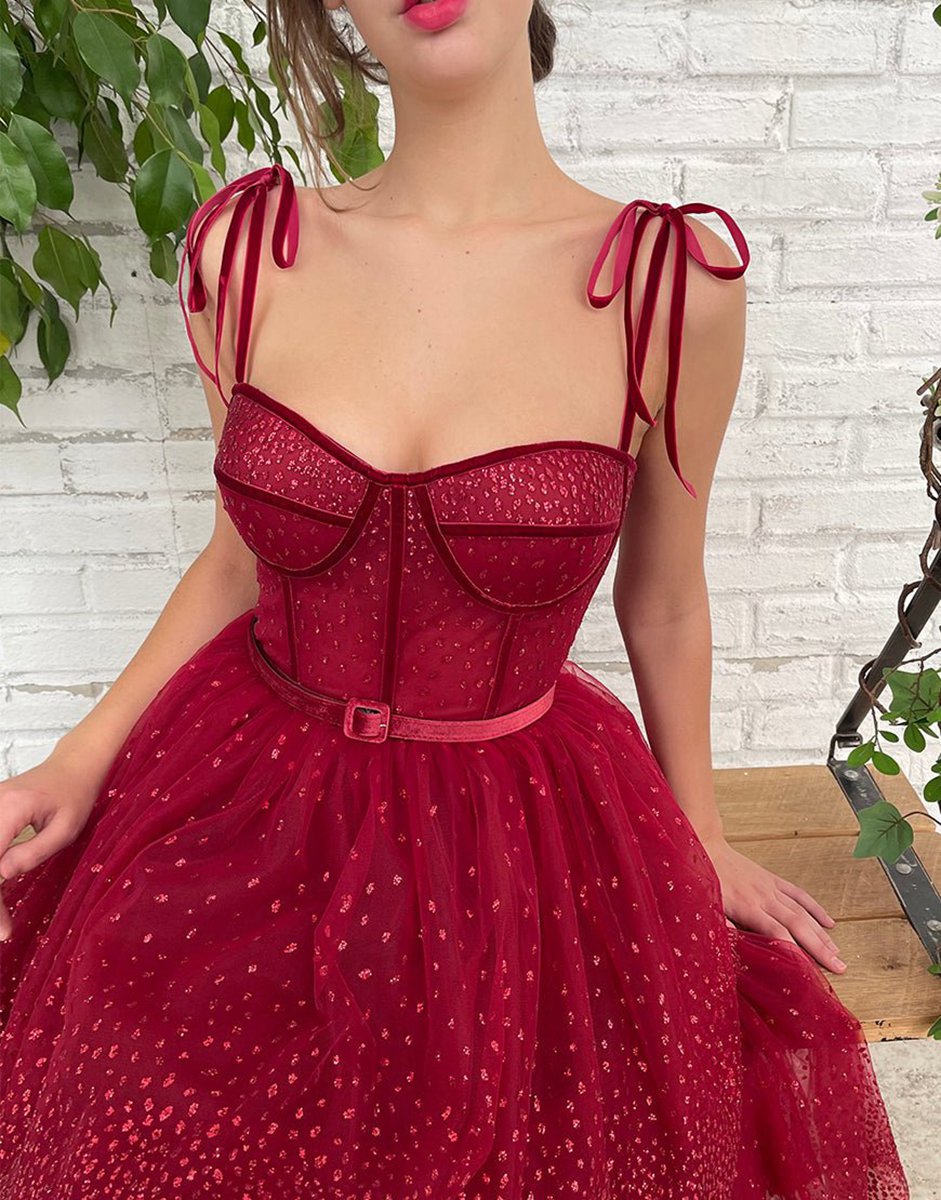 Tulle Glitter Homecoming Dresses