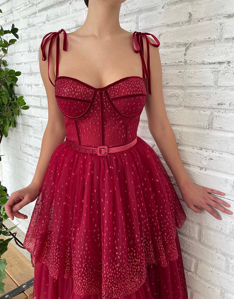 Tulle Glitter Homecoming Dresses