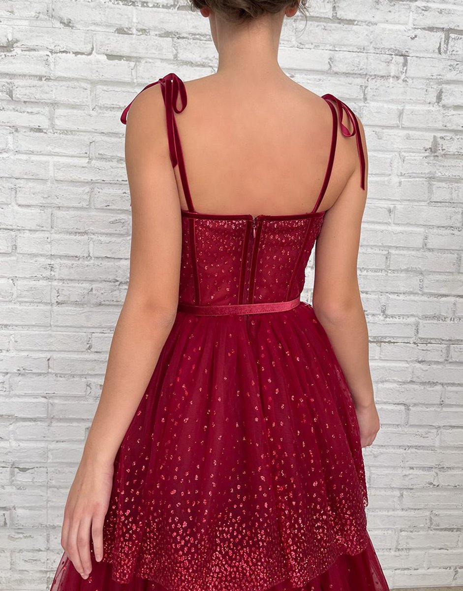 Tulle Glitter Homecoming Dresses