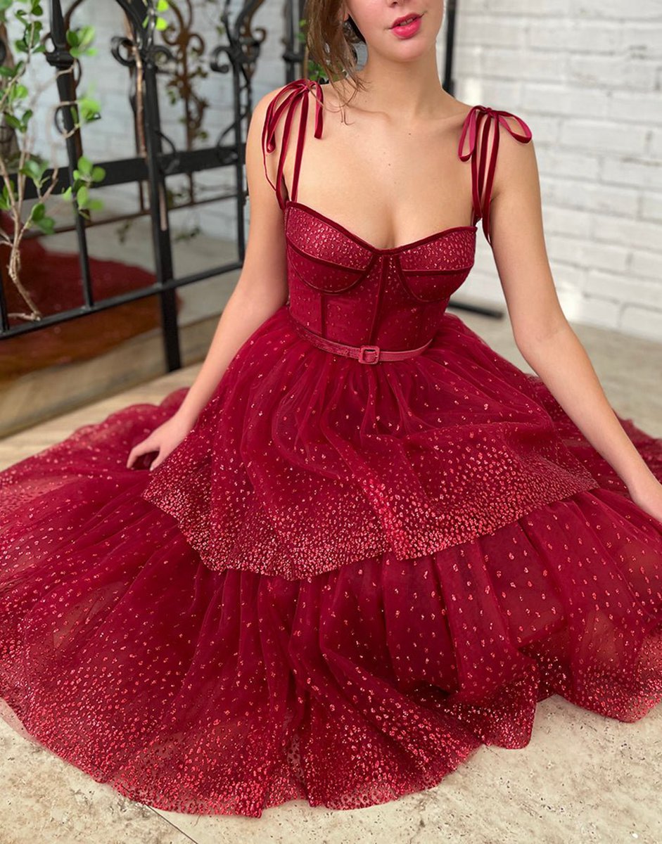 Tulle Glitter Homecoming Dresses
