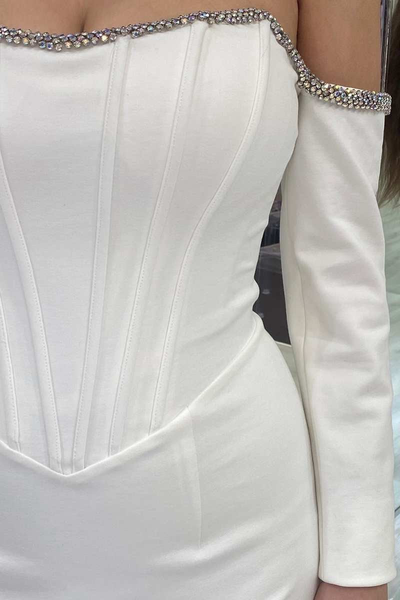 Off-the-Shoulder Long Sleeve Mermaid Formal Dresses