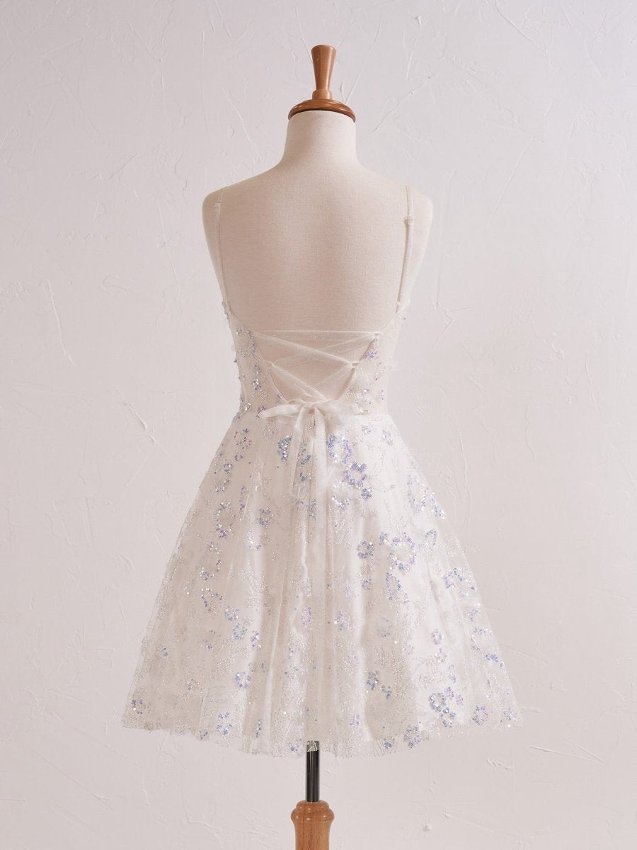 Floral Strapless Sweetheart Short Cocktail Dresses