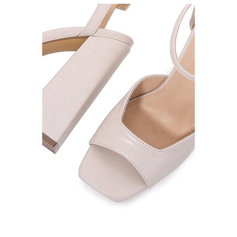 Chunky Heeled Ankle Strap Platform Sandal