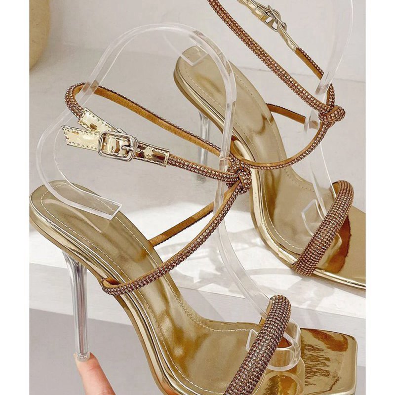 Square Toe Stiletto High Heels