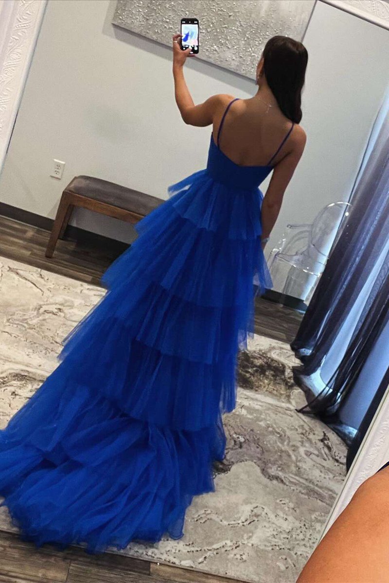 Print Halter Keyhole Ruffle Tie Long Prom Dresses