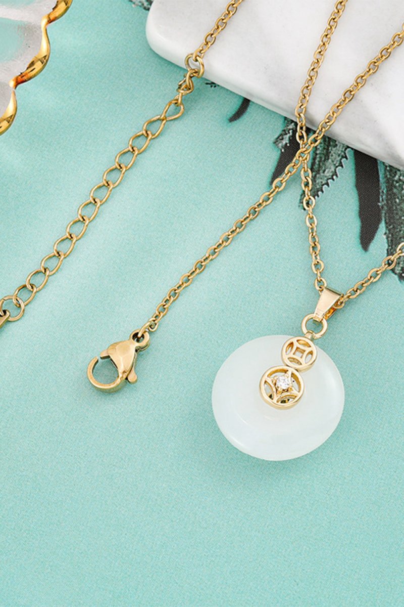 Inlaid Jade Necklace