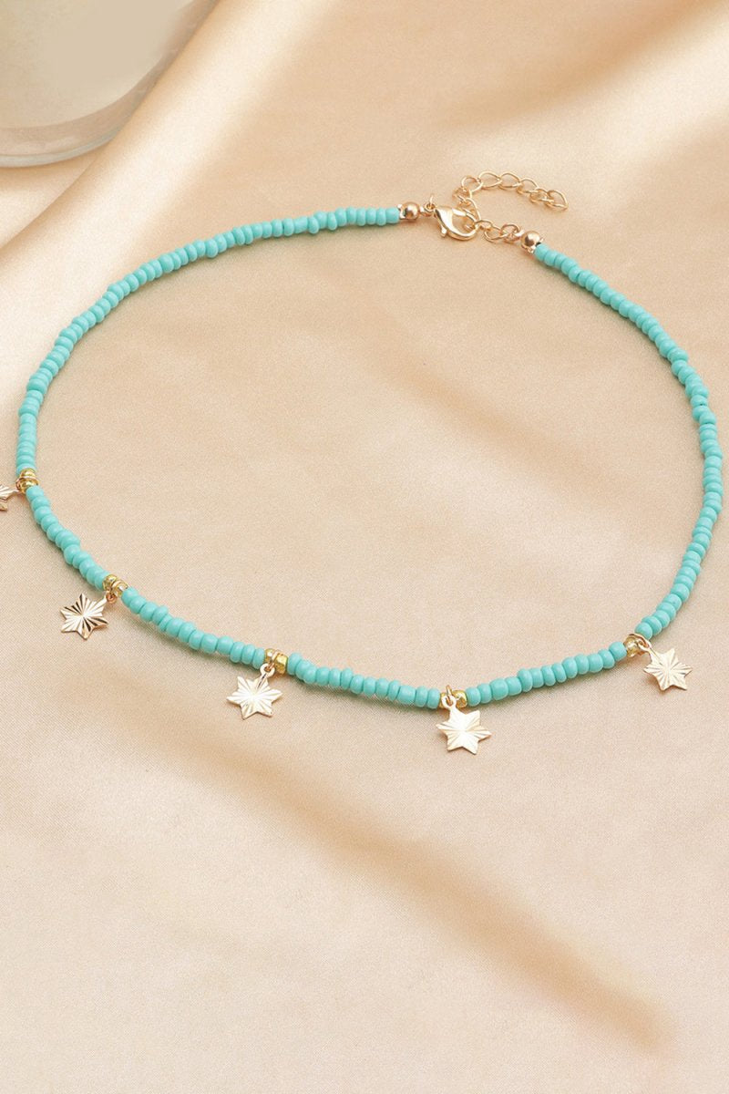 Boho Style Necklace With Stars