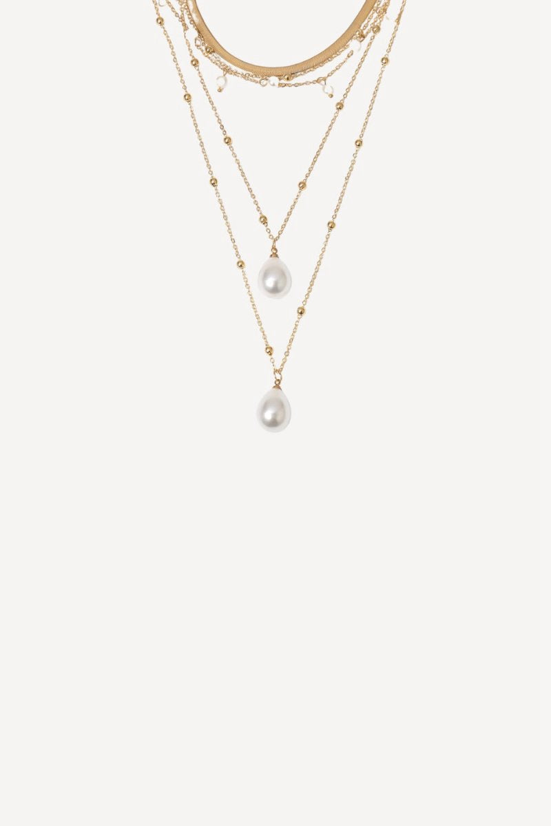 Water Drop Pearl Pendant Necklace