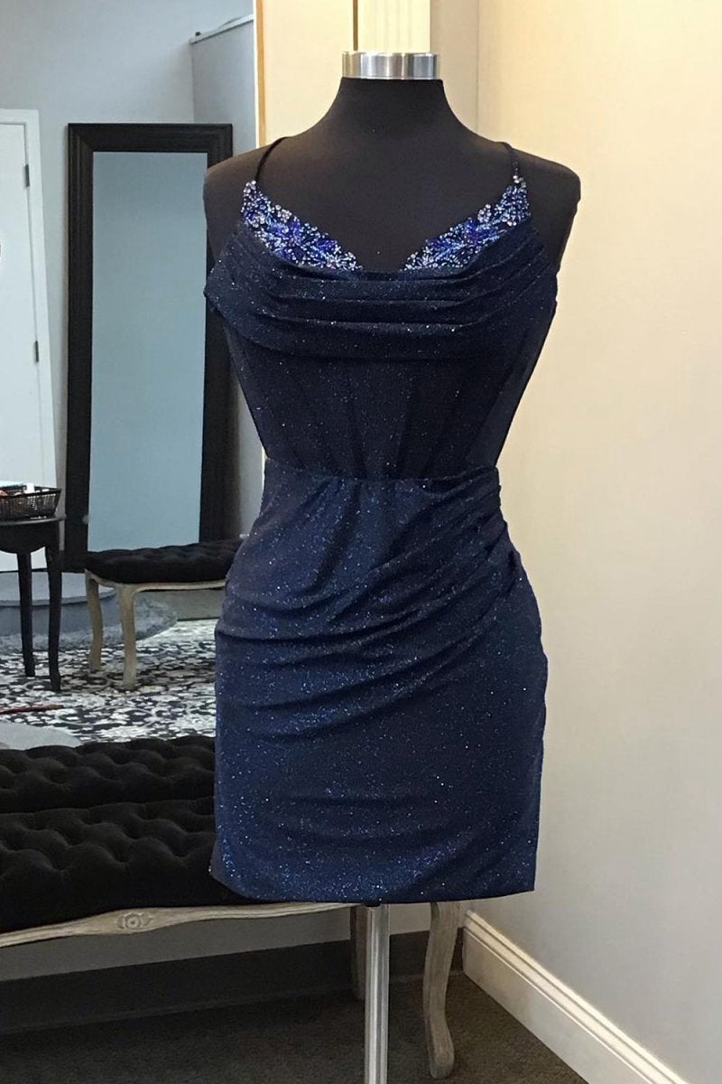 Sheath Jersey Homecoming Dresses with Beading