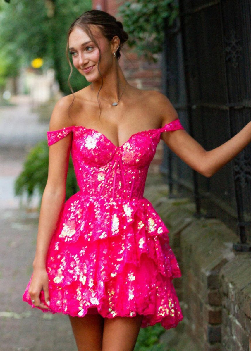 Short A-line Sweetheart Tie Homecoming Dresses