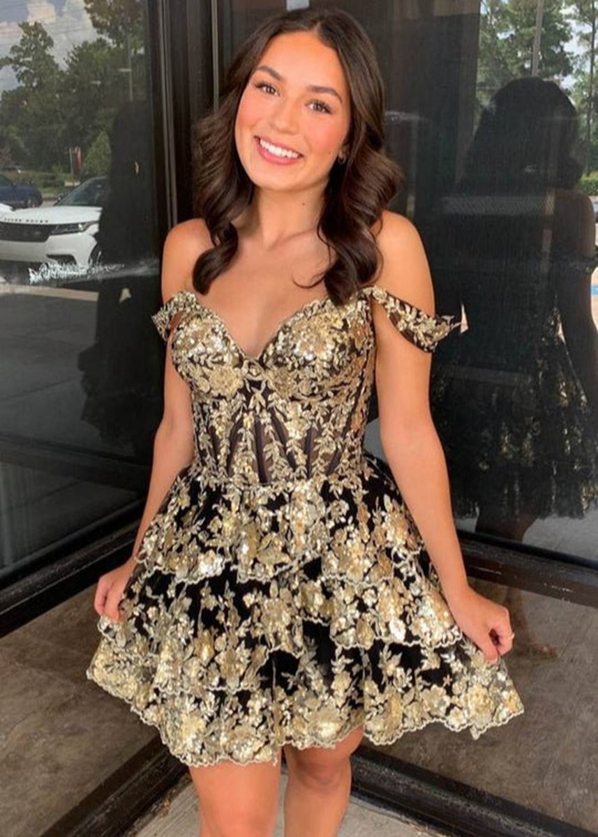 Short A-line Sweetheart Tie Homecoming Dresses