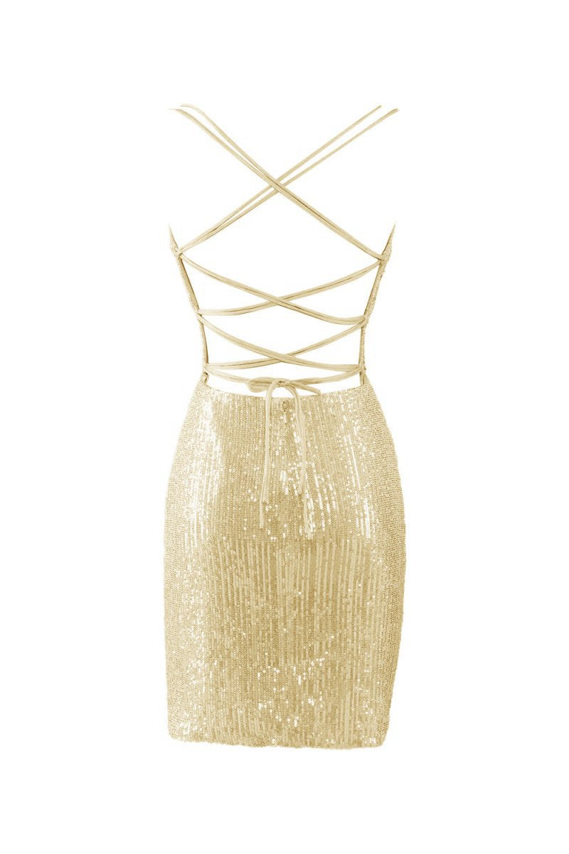 Bodycon V Neck Sequins Homecoming Dresses