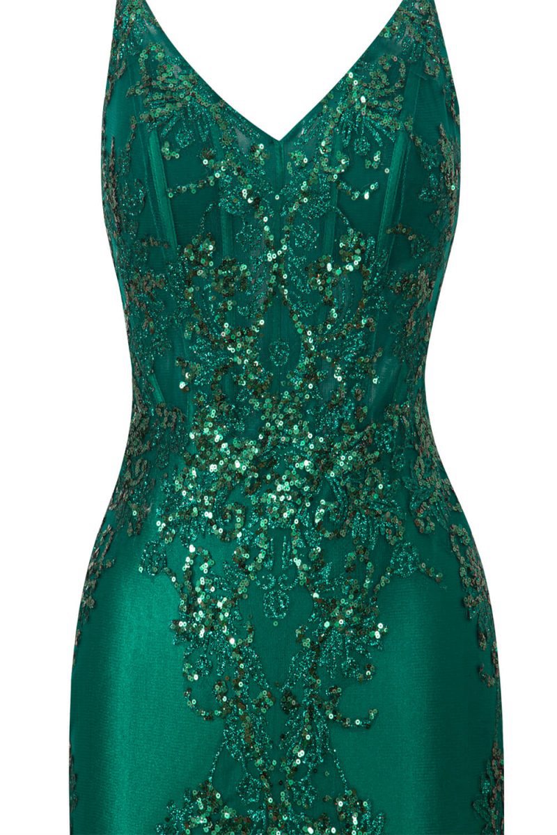 Sheath Short V Neck Satin Homecoming Dresses with Appliques
