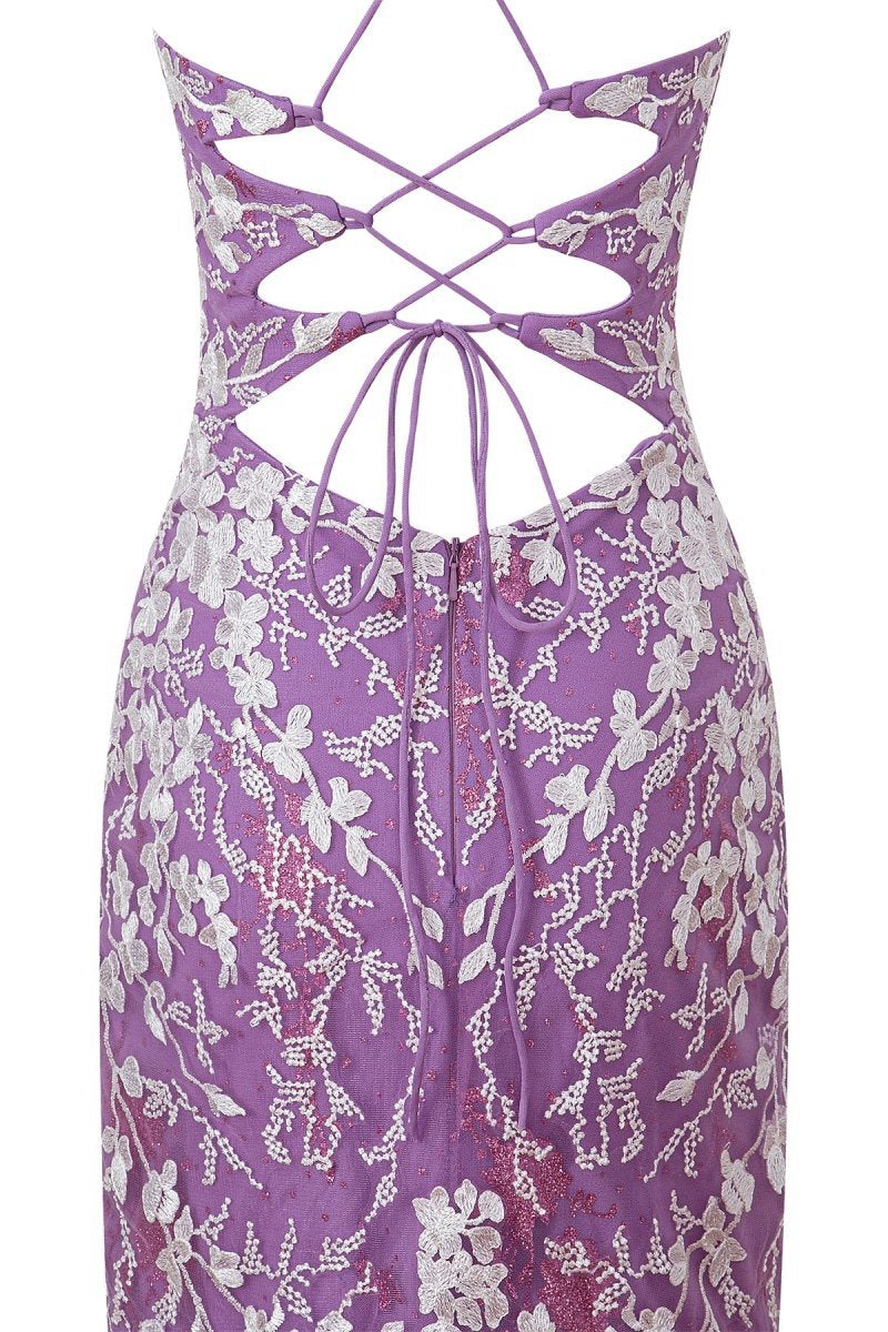 Sheath Short Spaghetti Straps Lace Homecoming Dresses