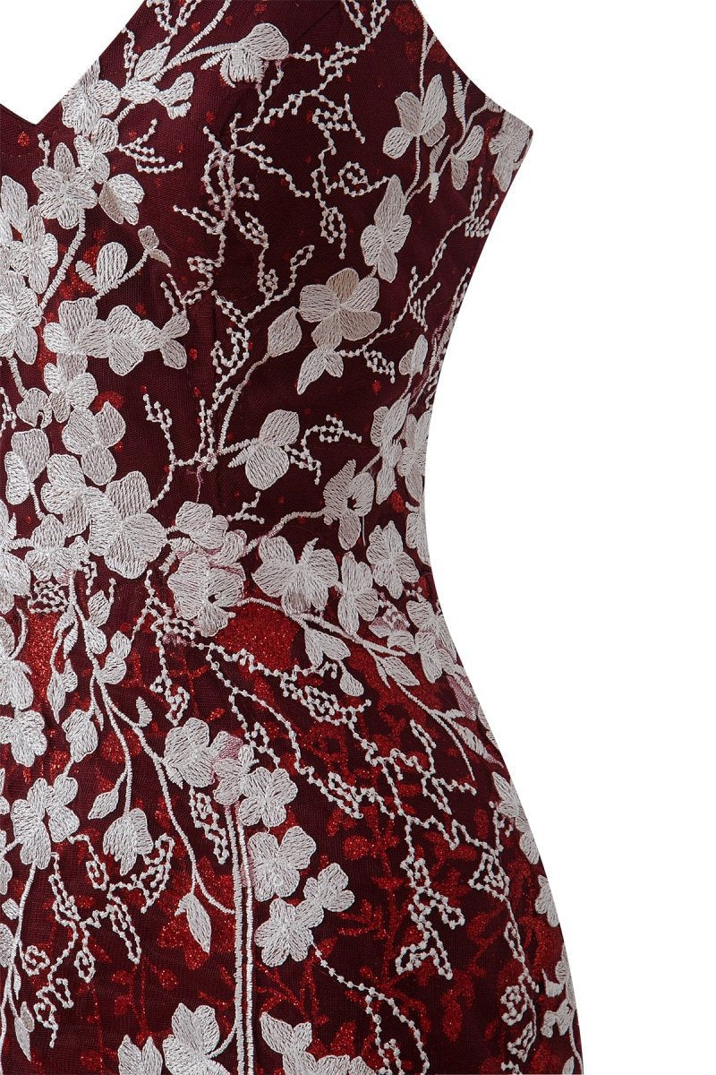 Sheath Short Spaghetti Straps Lace Homecoming Dresses