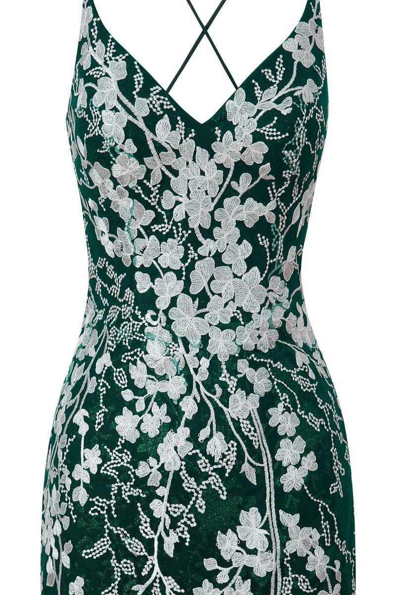 Sheath Short Spaghetti Straps Lace Homecoming Dresses