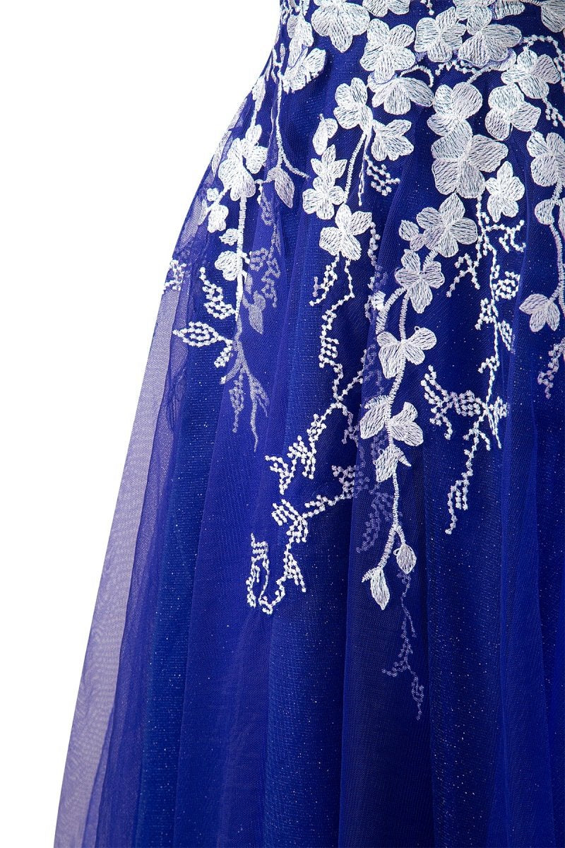 Aline Short Glitter Tulle Homecoming Dresses with Appliques