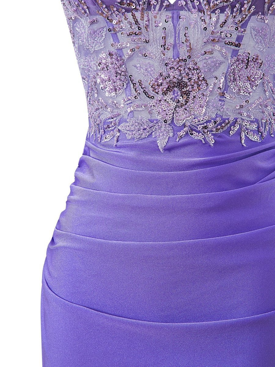 Sheath Short V Neck Jersey Homecoming Dresses