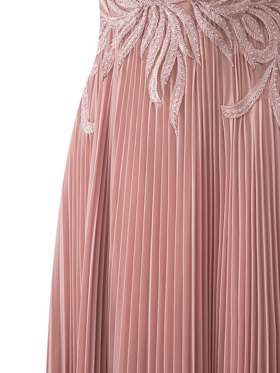 A-line V-neck Chiffon Prom Dresses