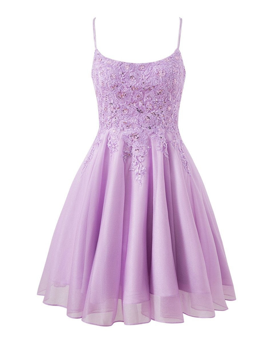 A-line Chiffon Short Homecoming Dresses