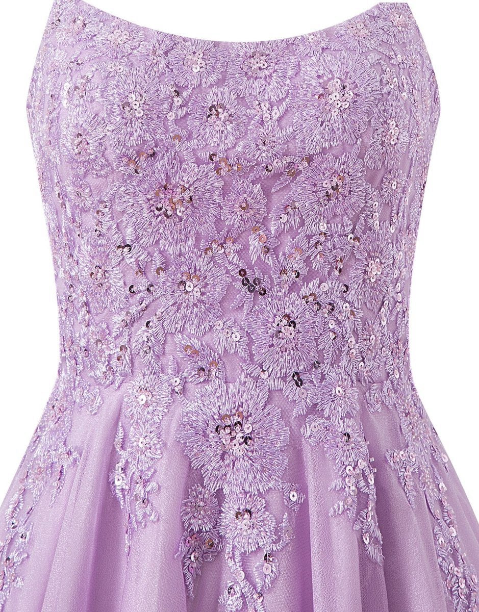 A-line Chiffon Short Homecoming Dresses