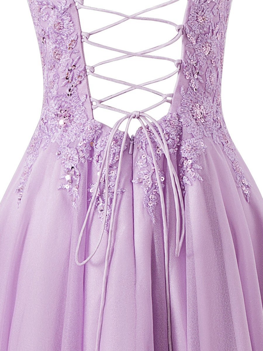 A-line Chiffon Short Homecoming Dresses
