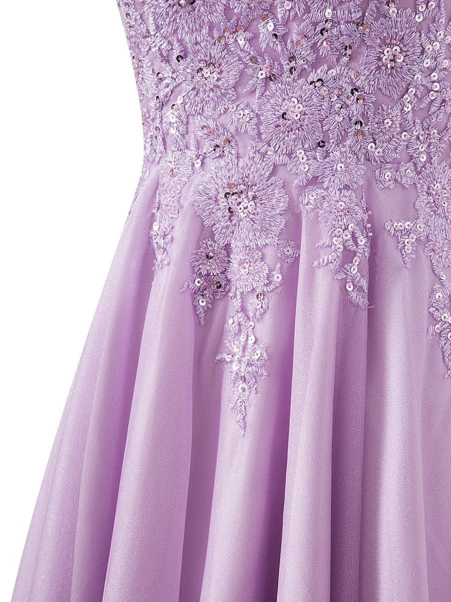 A-line Chiffon Short Homecoming Dresses