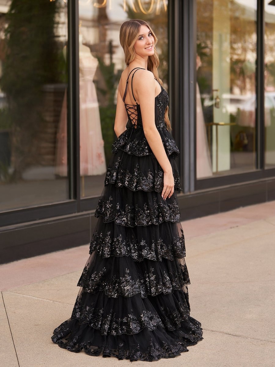 Sheath One Shoulder Tie Lace Long Prom Dresses