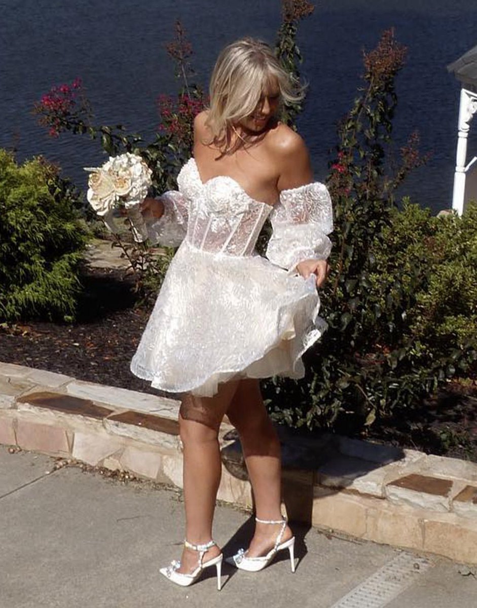 A-line Sweetheart Homecoming Dresses