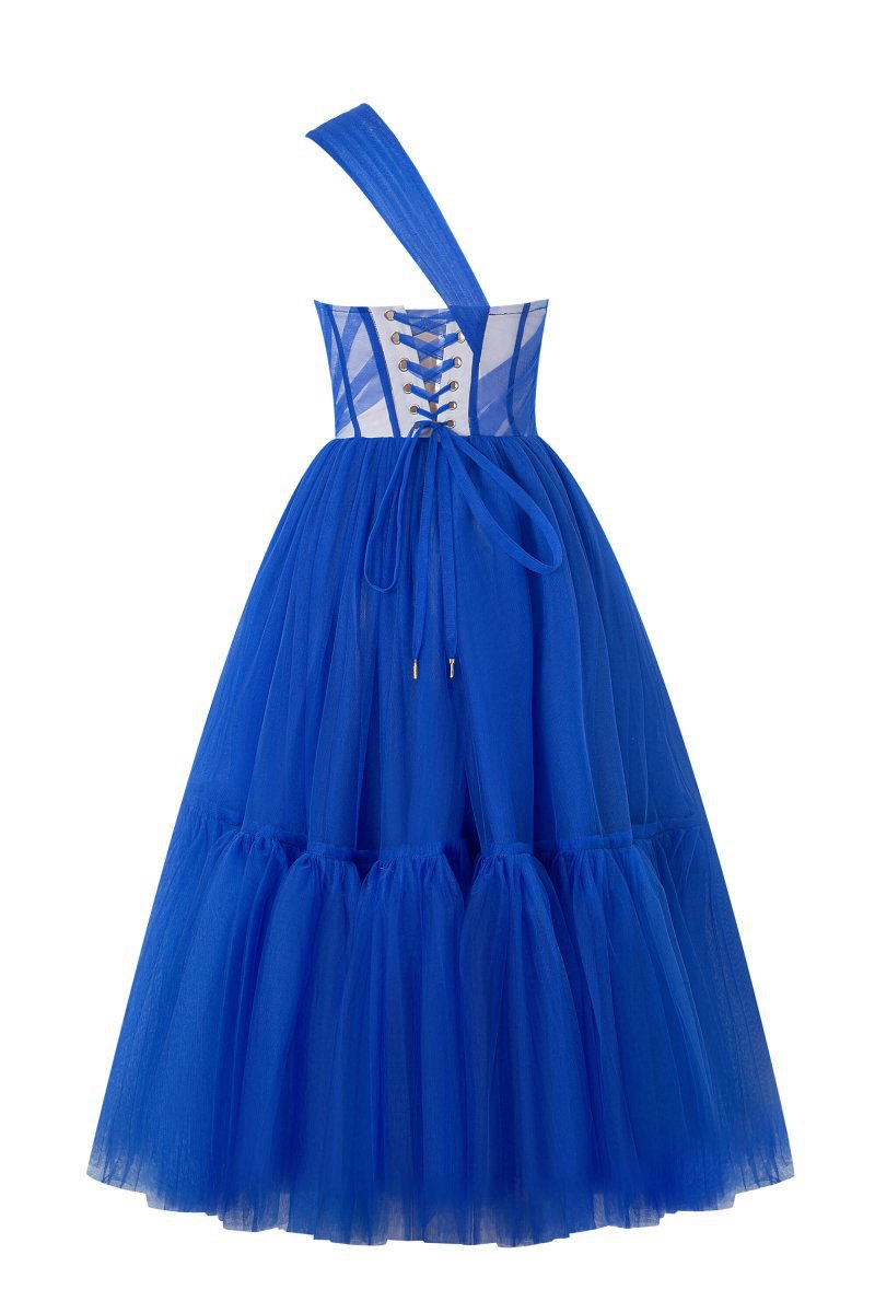 One-Shoulder Cocktail Tulle Dresses