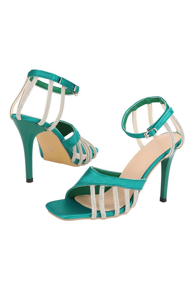 Buckle Fish Mouth High Heel Shoes